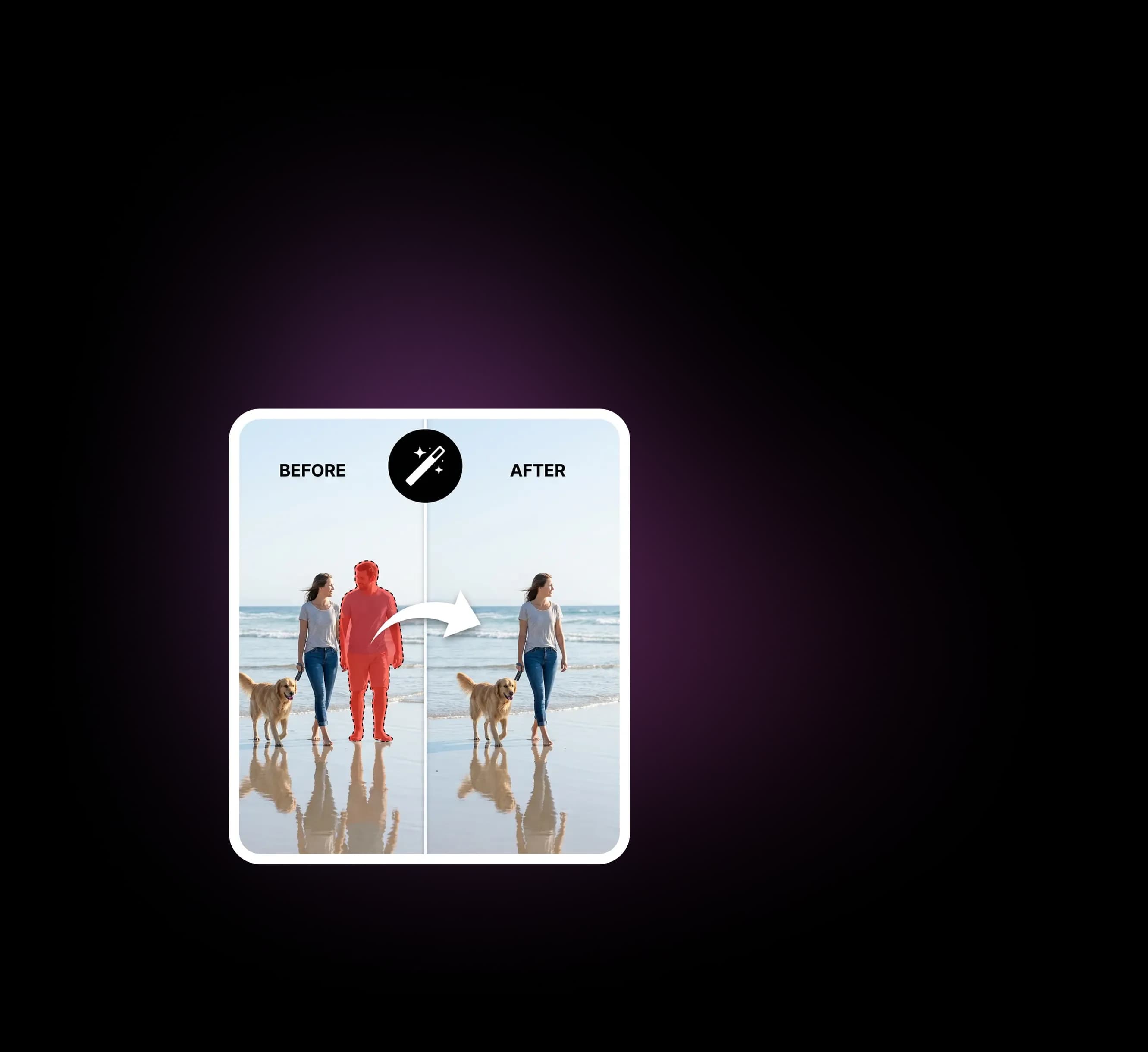 Remove person from photo online