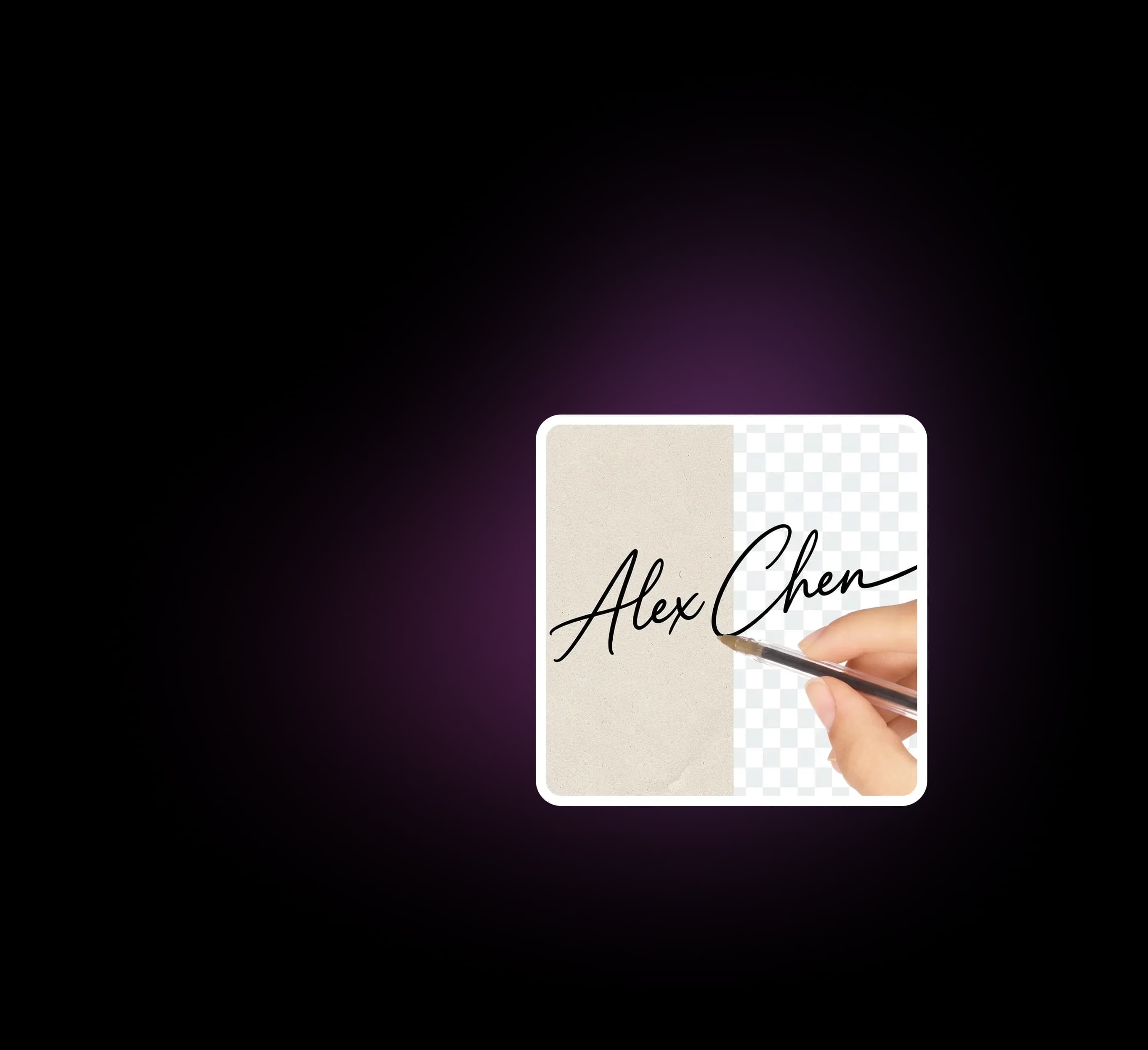 remove background from signature images