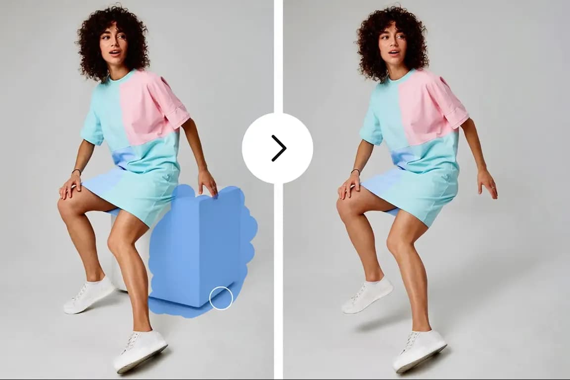 Remove marks from photo