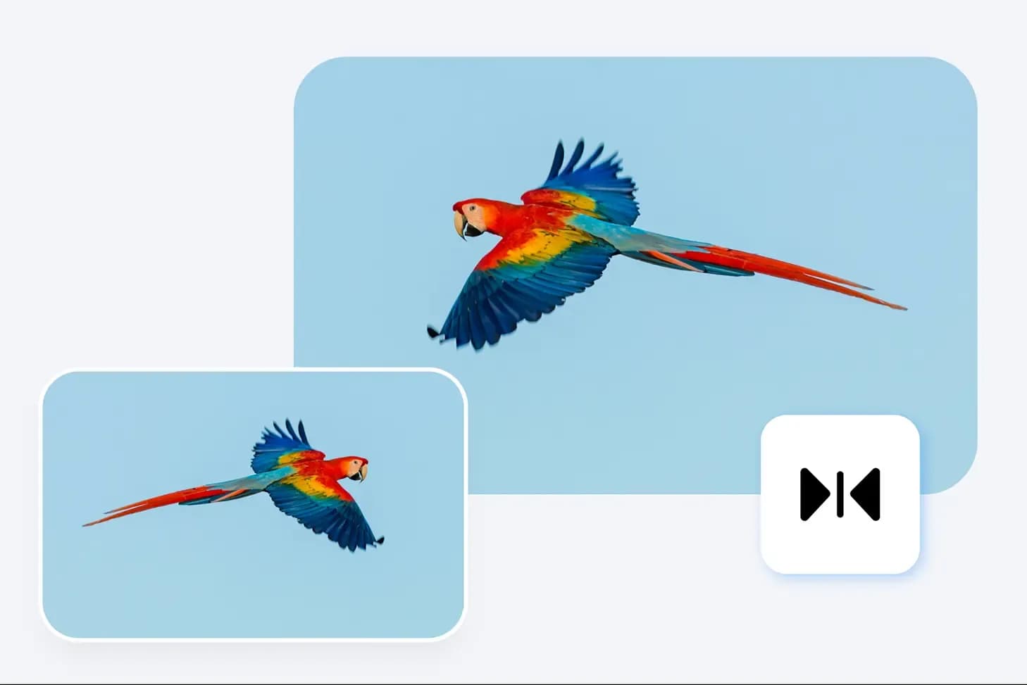 Online image flipper interface