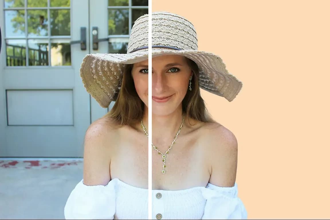 AI image retouch process