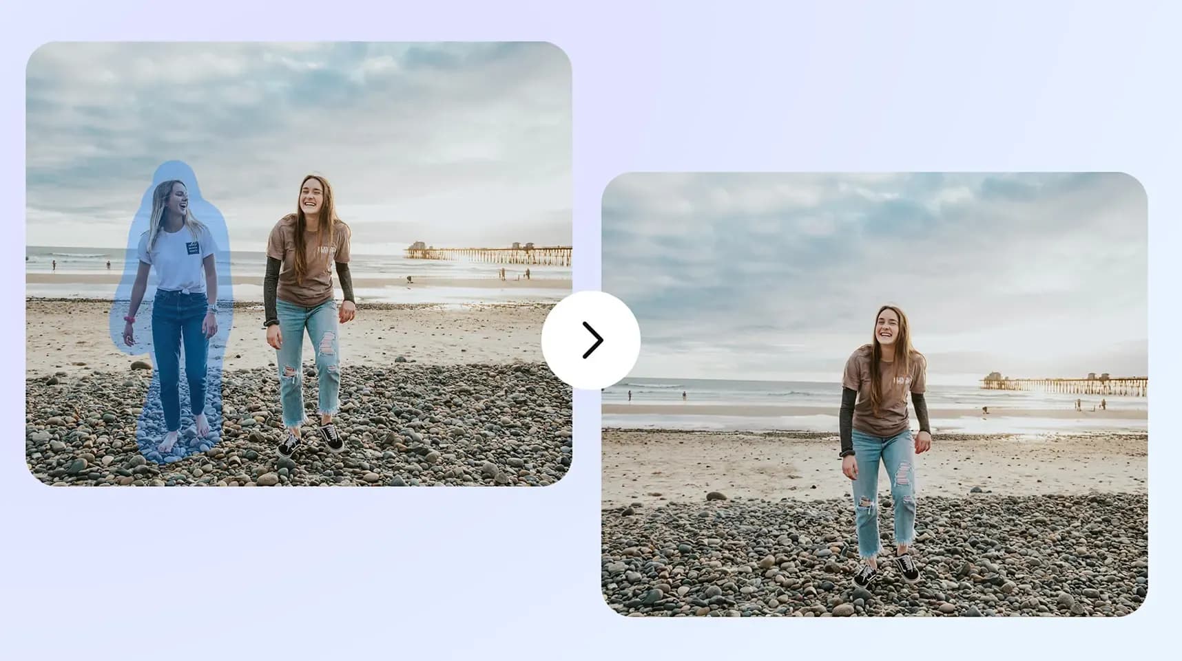 AI portrait retouch tool