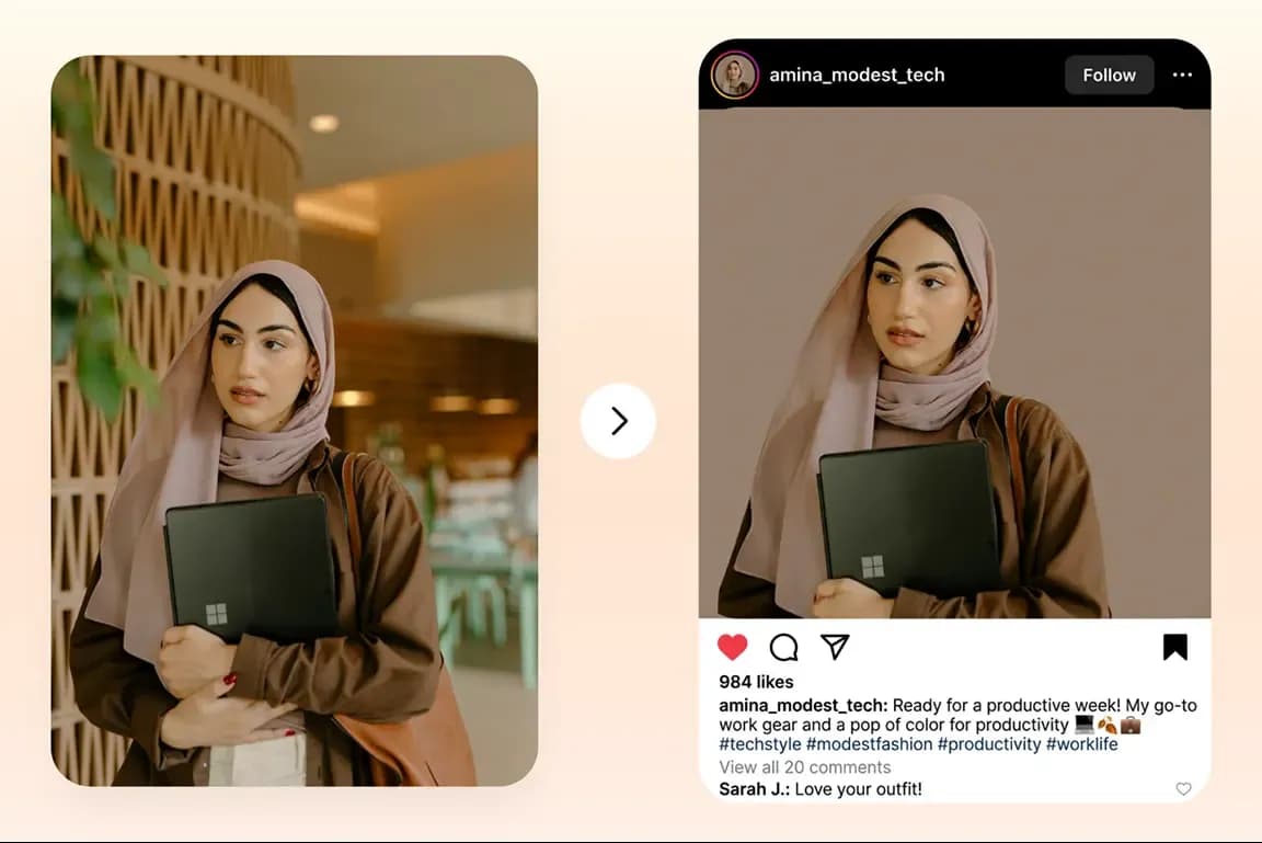 AI photo background editor