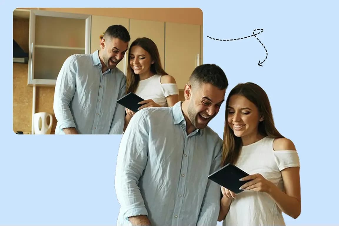 One click remove background